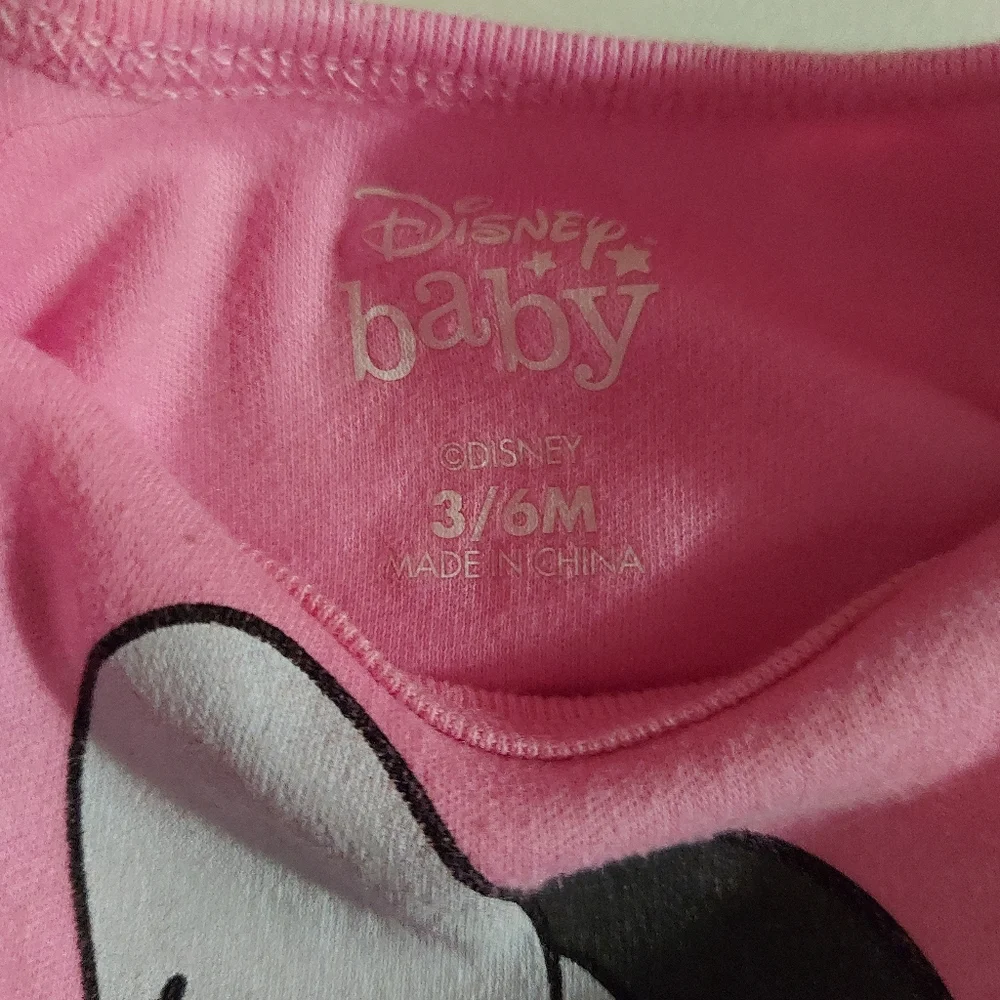 🎁10/$25 Minnie Mouse pink onesie, 3-6 months